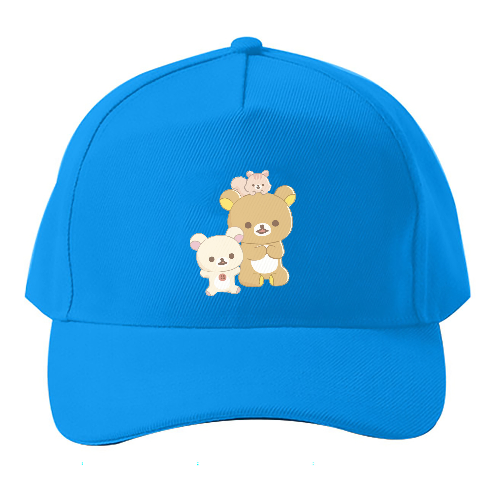 （画像用） リラックマ リラックマ キイロイトリ Rilakkuma Korilakkuma Kiiroitori ベースボールキャップ 綿100％ 男女兼用 帽子 スポーツ